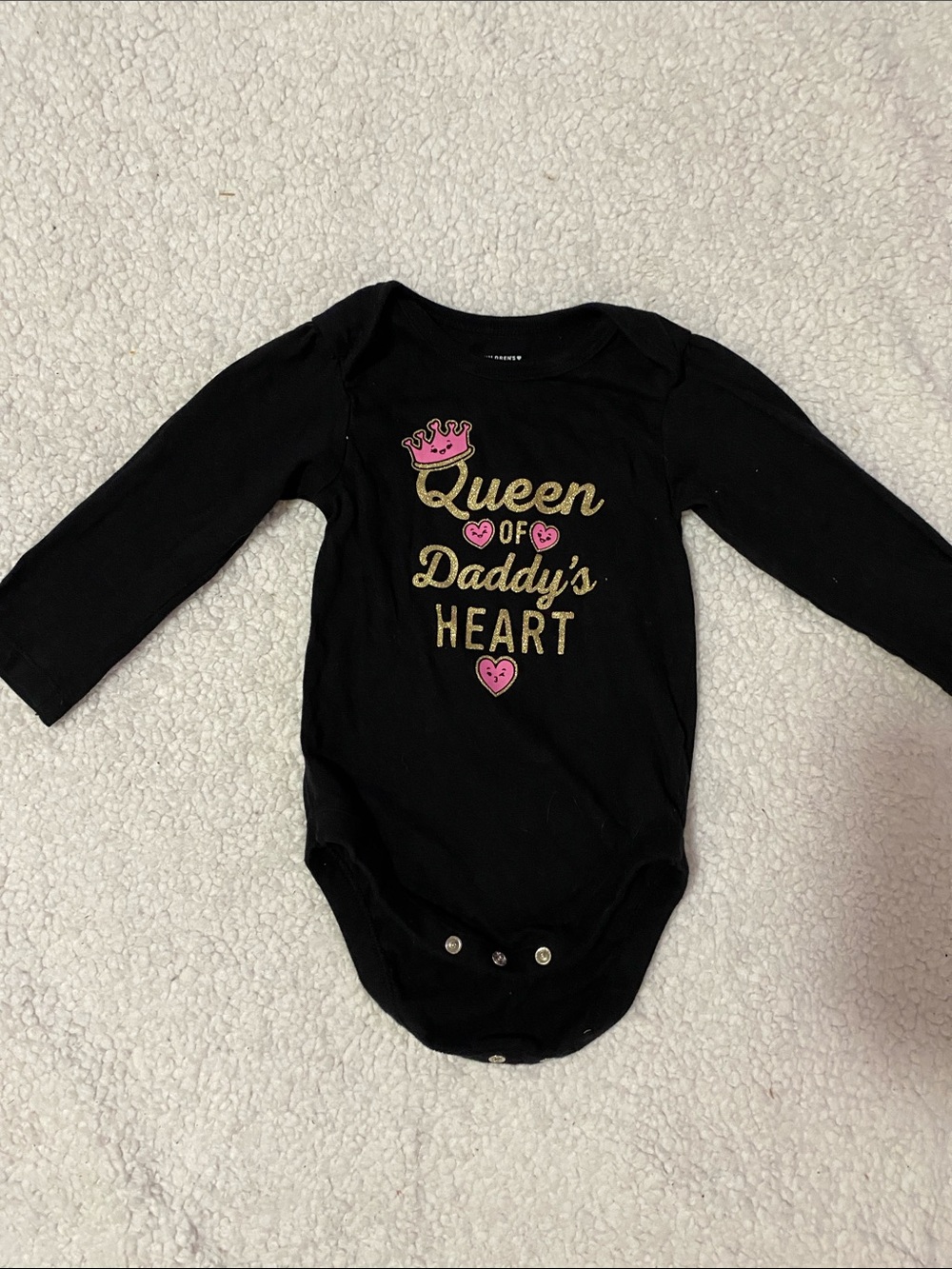 The children’s place girls size 9-12mo queen of daddy’s heart  Baby